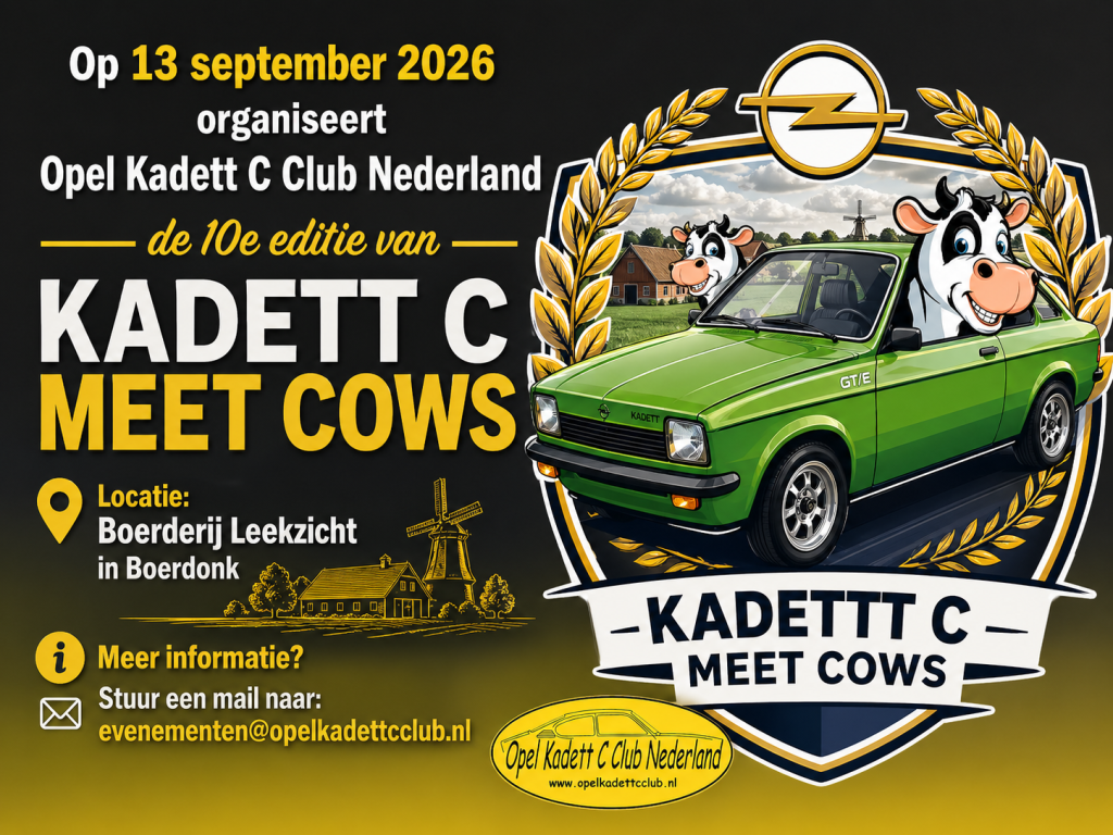 10e Editie Opel Kadett C meet Cows